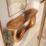 Organic Loop Console Table | Modern Sculptural Console Table with Open Arch Base TH003-6800