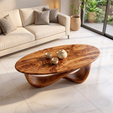 Modern Oval Coffee Table | Sculptural Organic Cocktail Table TH003-7031