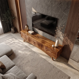 Carved Wave TV Stand with 3 Cabinets | Sculptural Modern Media Console TH003-1PAI9SF