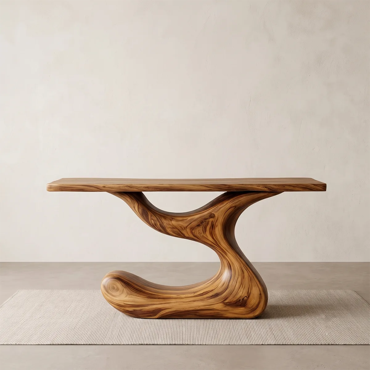 Modern Sculptural Console Table | Organic Entryway Console Table for Contemporary Living Spaces TH003-2542