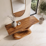 Modern Sculptural Console Table | Organic Entryway Console Table for Contemporary Living Spaces TH003-2542