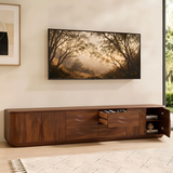 Modern TV Stand with 2 Side Cabinets & 4 Center Drawers TT006-8JEV2FS