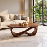 Modern Oval Coffee Table | Sculptural Organic Cocktail Table TH003-7031