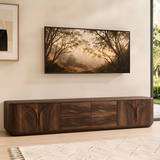 Modern TV Stand with 2 Side Cabinets & 4 Center Drawers TT006-8JEV2FS